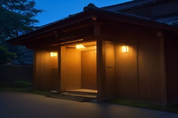 宿舍书桌一角：透明收纳盒装着杂物，上方贴了一根LED灯条，光线温暖
